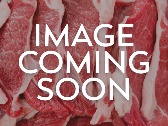Stuffed Lamb Breast with white marbling, overlaid with 'Image Coming Soon' in bold letters.