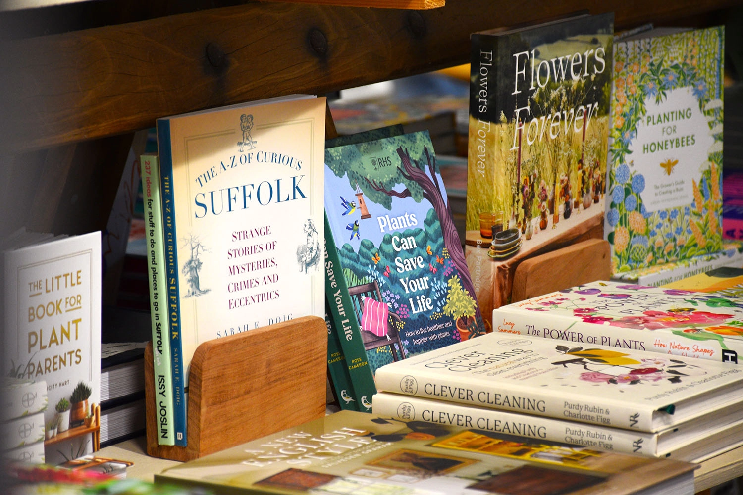 Books for sale at Suffolk Food Hall
