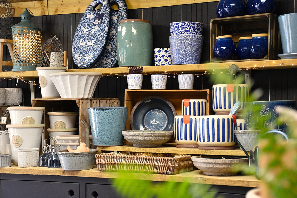 Pots for sale at Suffolk Food Hall