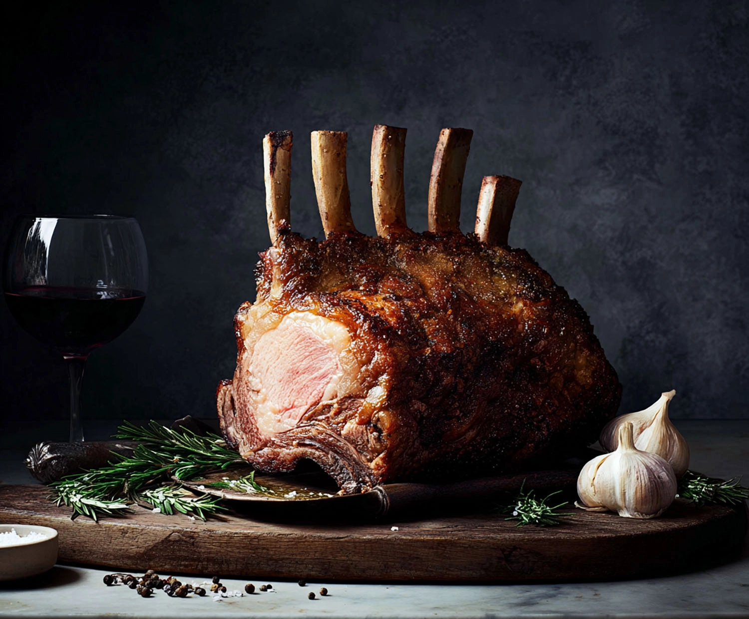 Cooked rib of beef at the Suffolk Food Hall