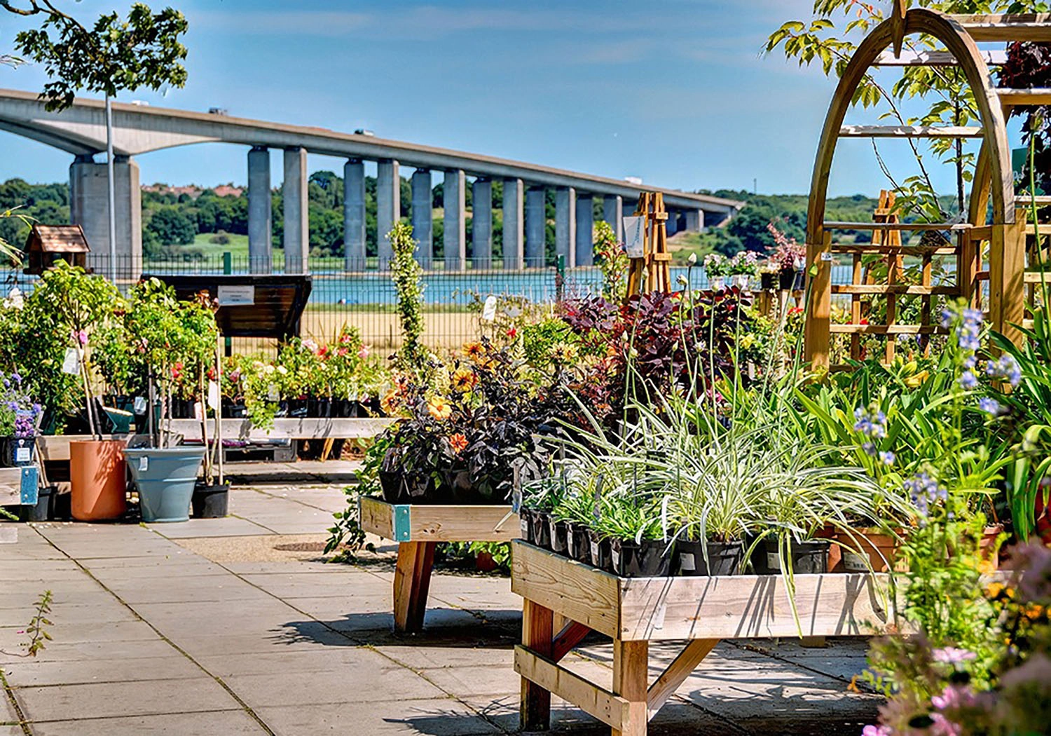 Garden items for sale at Suffolk Food Hall