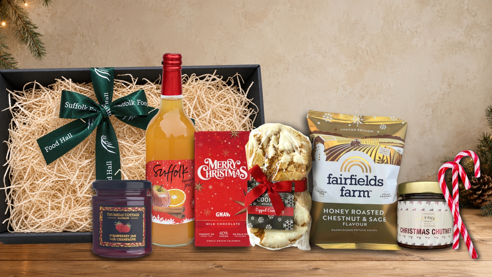Local Festive Treats Hamper Tray - Image 1