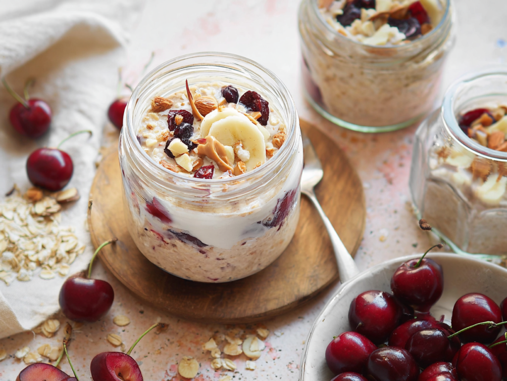 Cherry Bakewell Overnight Oats Recipe