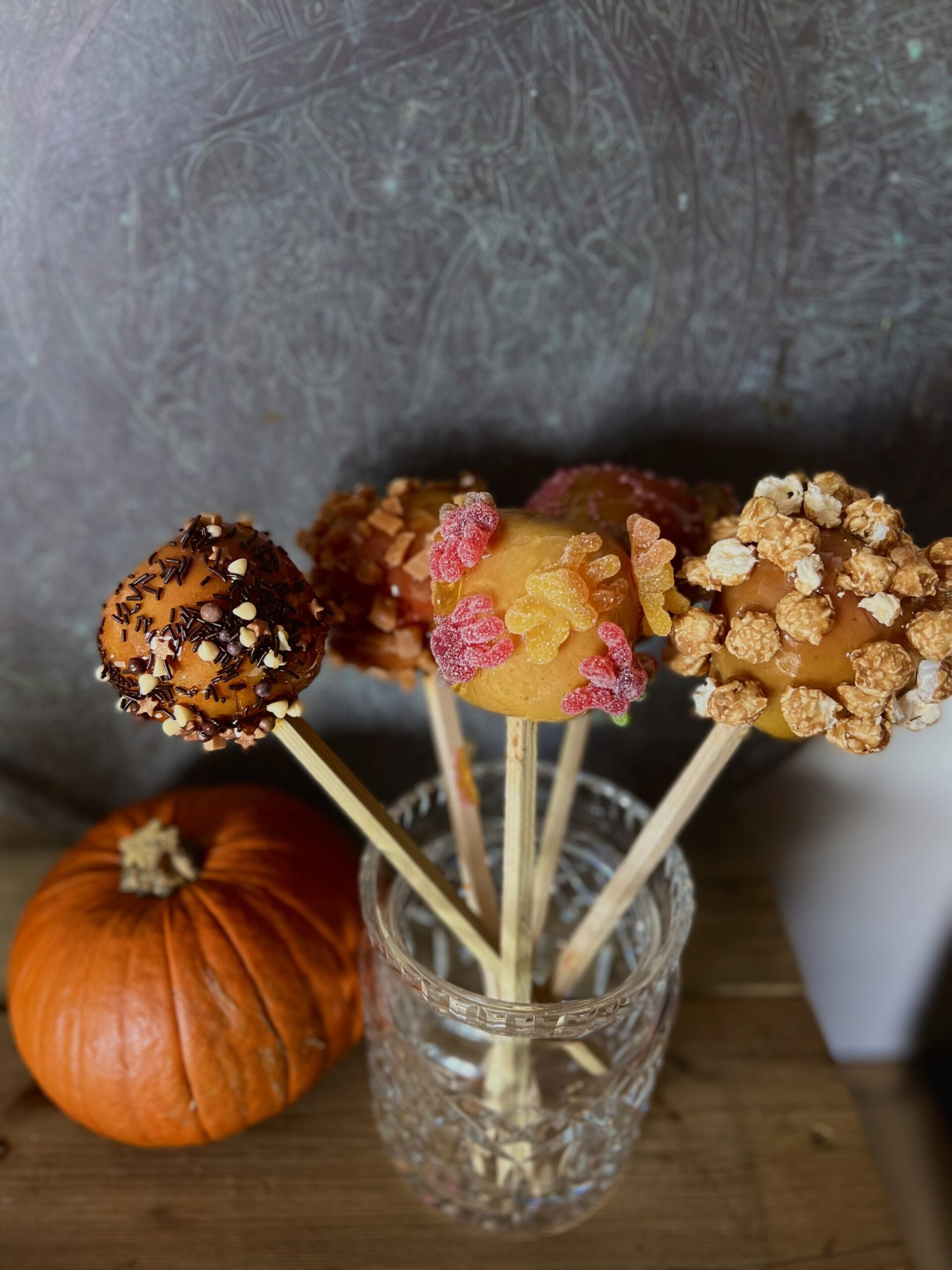 Halloween Toffee Apples